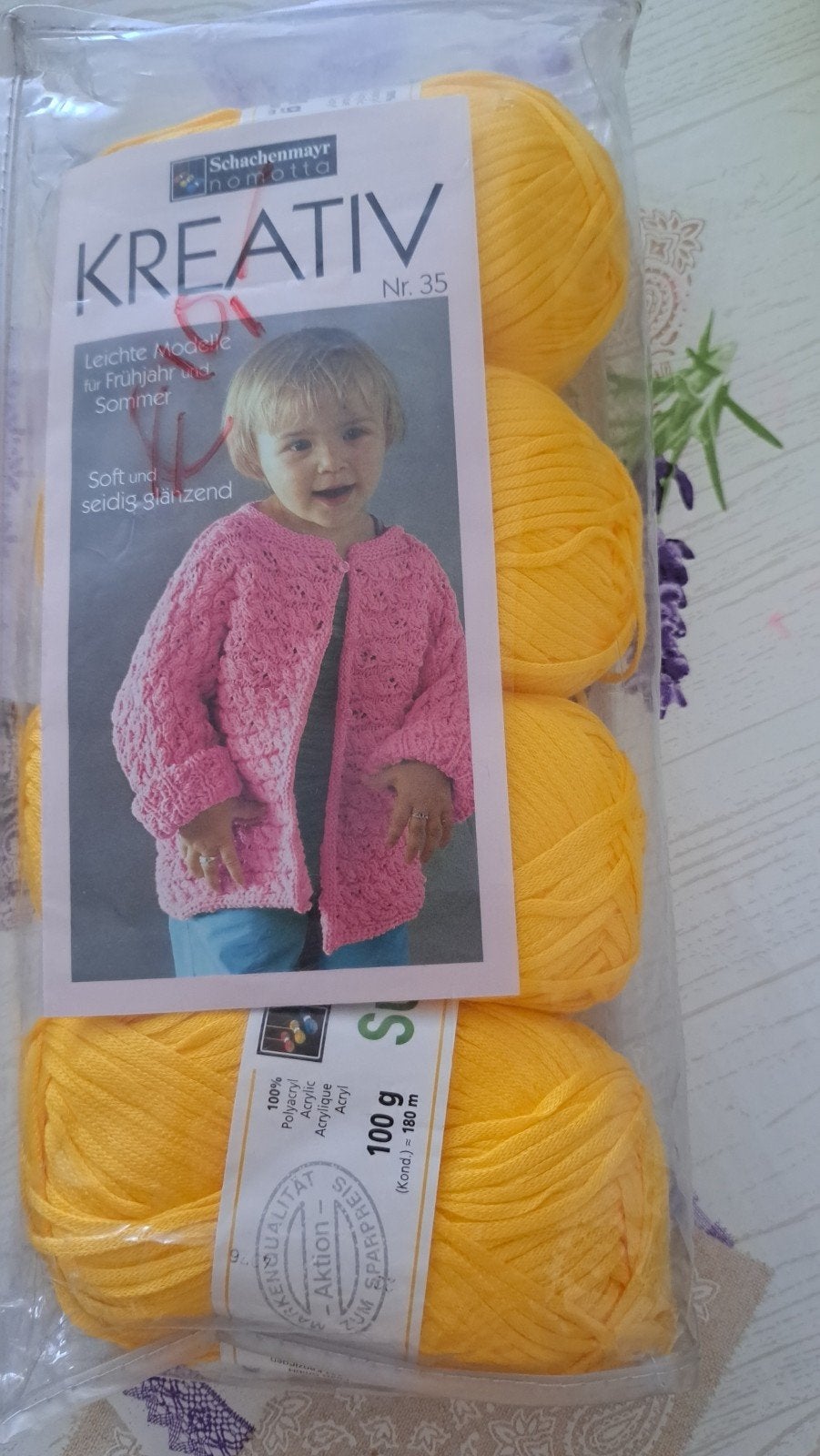 Breipakket kindervest geel - Kreativ Schachenmayr, Ophalen of Verzenden, Nieuw, Breien, Wol of Garen