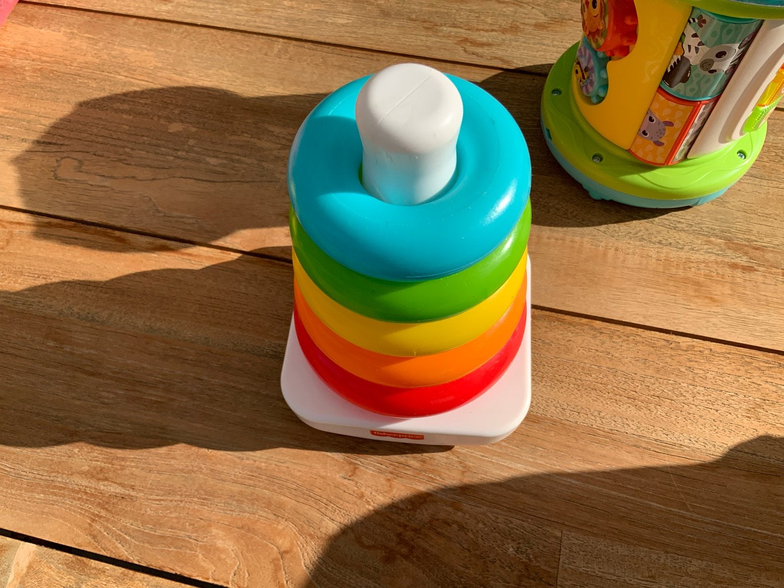 Fisher-Price Stapeltoren Regenboog Ringen, Ophalen of Verzenden, Zo goed als nieuw, Overige typen