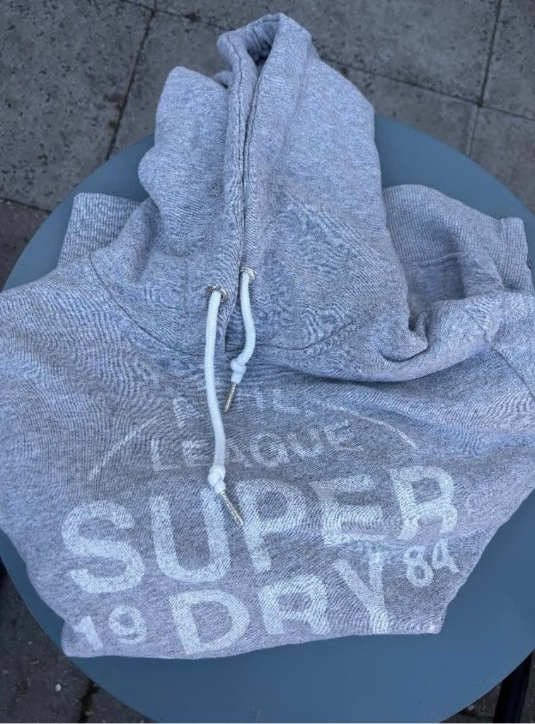Superdry hoodie - lichtgrijs - maat S., Kleding | Dames, Truien en Vesten, Verzenden, Grijs