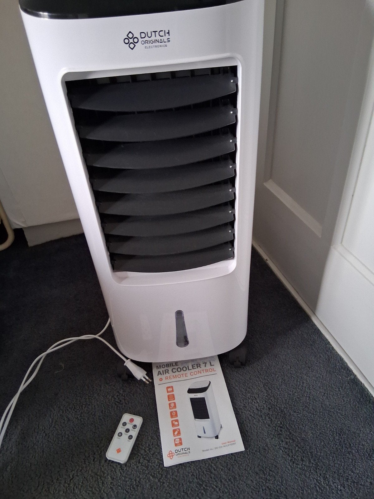 Dutch Originals Mobiele Air Cooler 7L met Afstandsbediening, Ophalen, Minder dan 60 m³, 3 snelheden of meer, Zo goed als nieuw