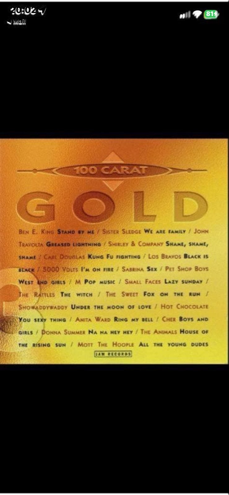 100 Carat Gold - Volume 3 CD (Diverse Artiesten), Gebruikt, Ophalen of Verzenden, Verzamelalbum, Pop