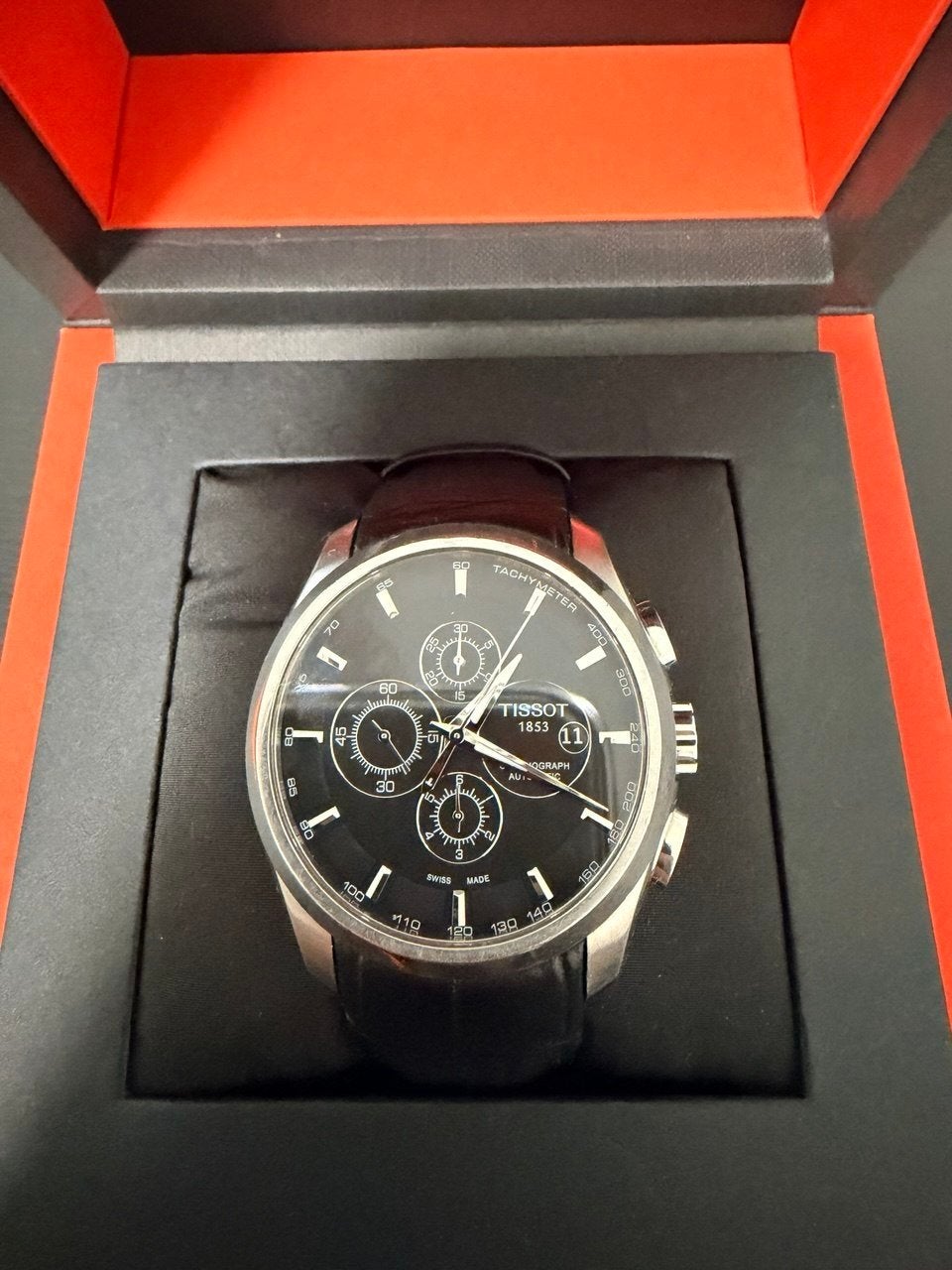 Tissot Couturier Automaat Chronograaf Herenhorloge T035.627A, Sieraden, Tassen en Uiterlijk, Overige merken, Staal, Polshorloge