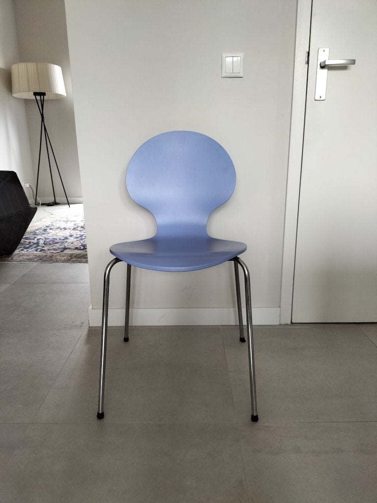 Vlinderstoel lila, Huis en Inrichting, Stoelen, Ophalen, Overige kleuren, Scandinavisch, Zo goed als nieuw