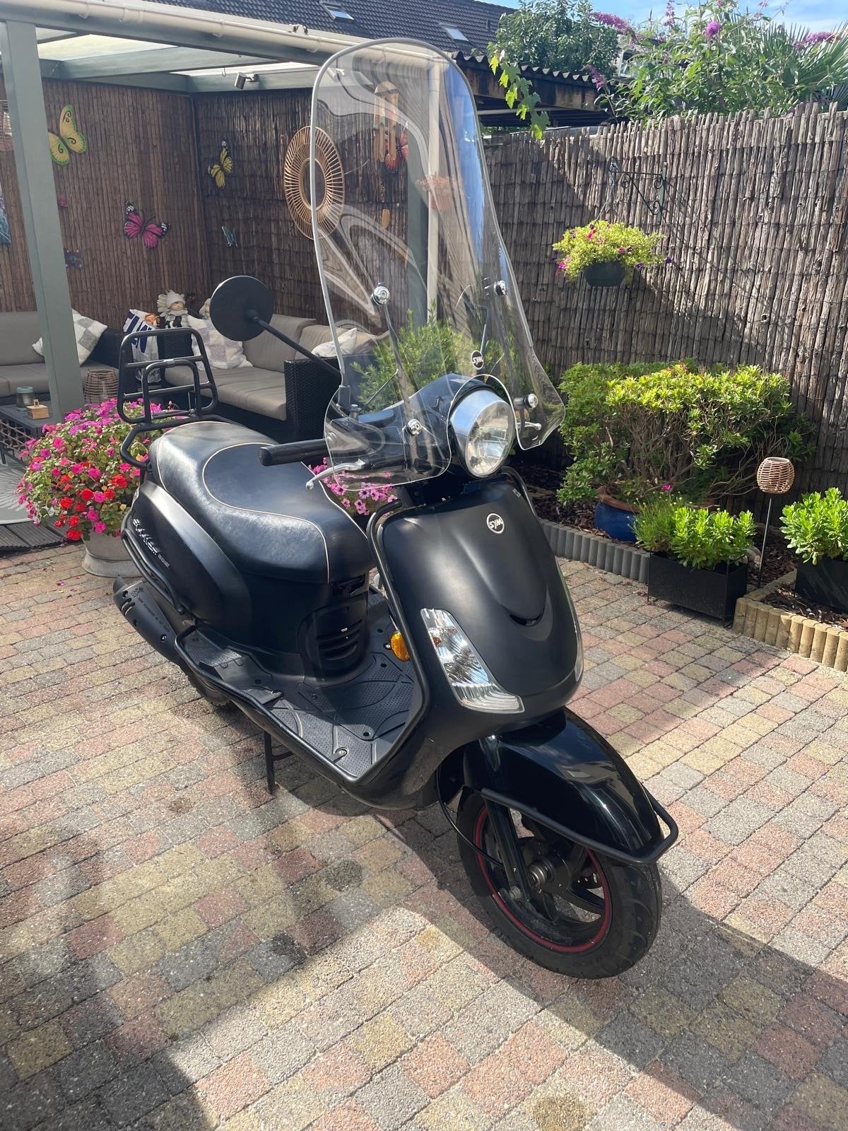 Sym Fiddle II 50S Scooter - Mat Zwart, Fietsen en Brommers, Scooters | SYM, Ophalen, Gebruikt, Benzine, Fiddle