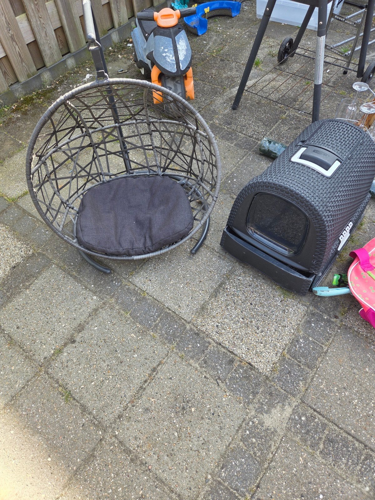 Comfortabele hangstoel met kussen, Dieren en Toebehoren, Ophalen, Gebruikt