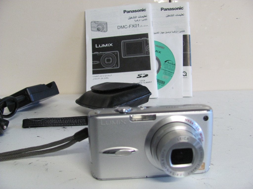 Panasonic LUMIX DMC-FX01 digitale camera met 6mp, Ingebouwde flitser, Panasonic, Ophalen of Verzenden, Zo goed als nieuw