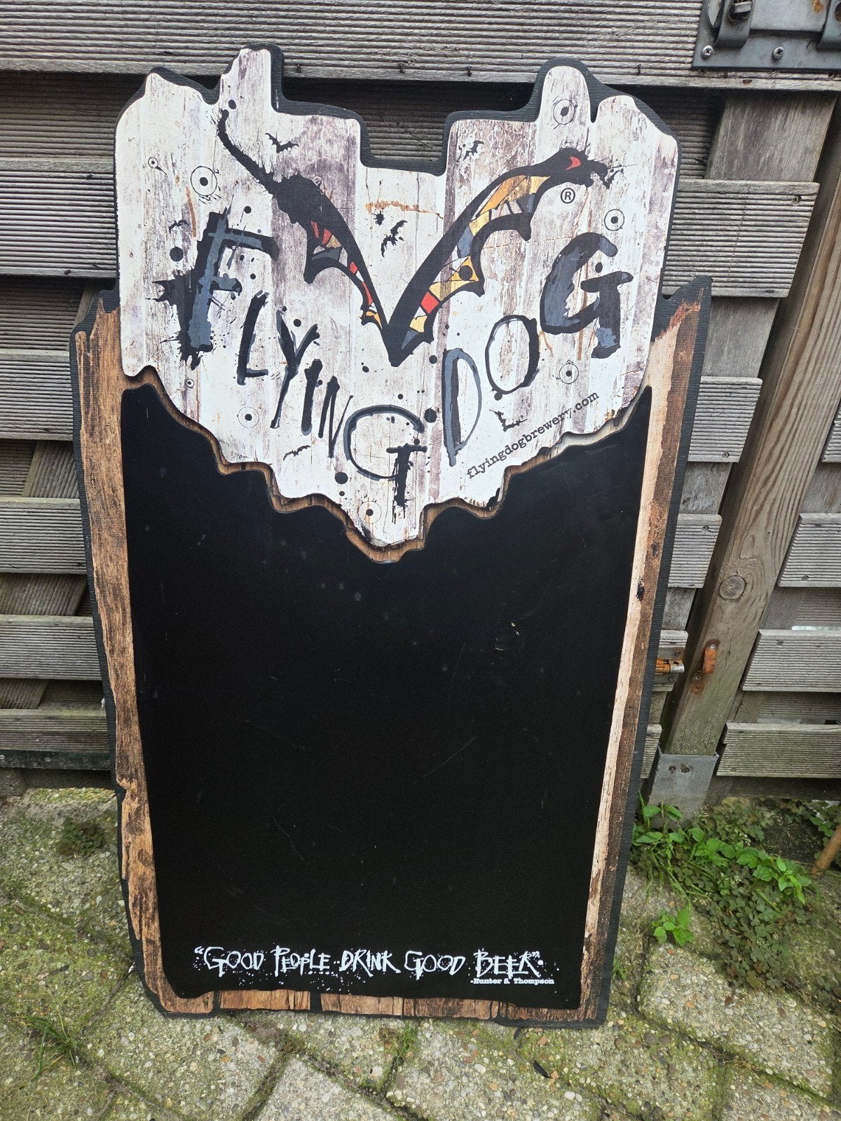 Flying Dog Brouwerij Krijtbord Reclamebord, Huis en Inrichting, Ophalen
