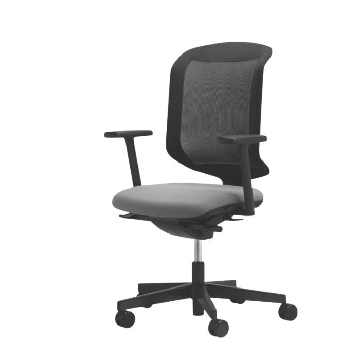 Bureaustoel Giroflex 434 - Zwart - Refurbished, Zwart, Ophalen of Verzenden, Zo goed als nieuw, Bureaustoel