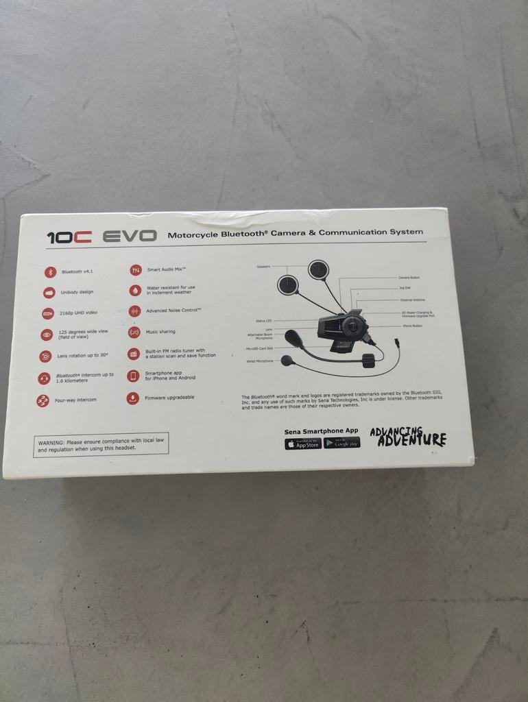 Sena 10C EVO Motor Communicatie met Camera en Radio, Ophalen of Verzenden