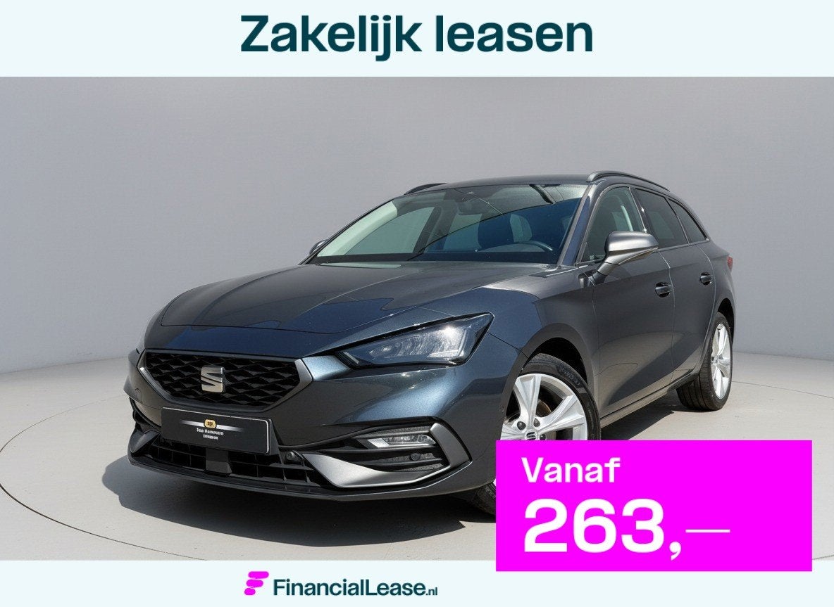 SEAT Leon Sportstourer 1.4 TSI eHybrid PHEV FR * Navigatiesy, 1556 kg, Stof, Gebruikt, Zwart