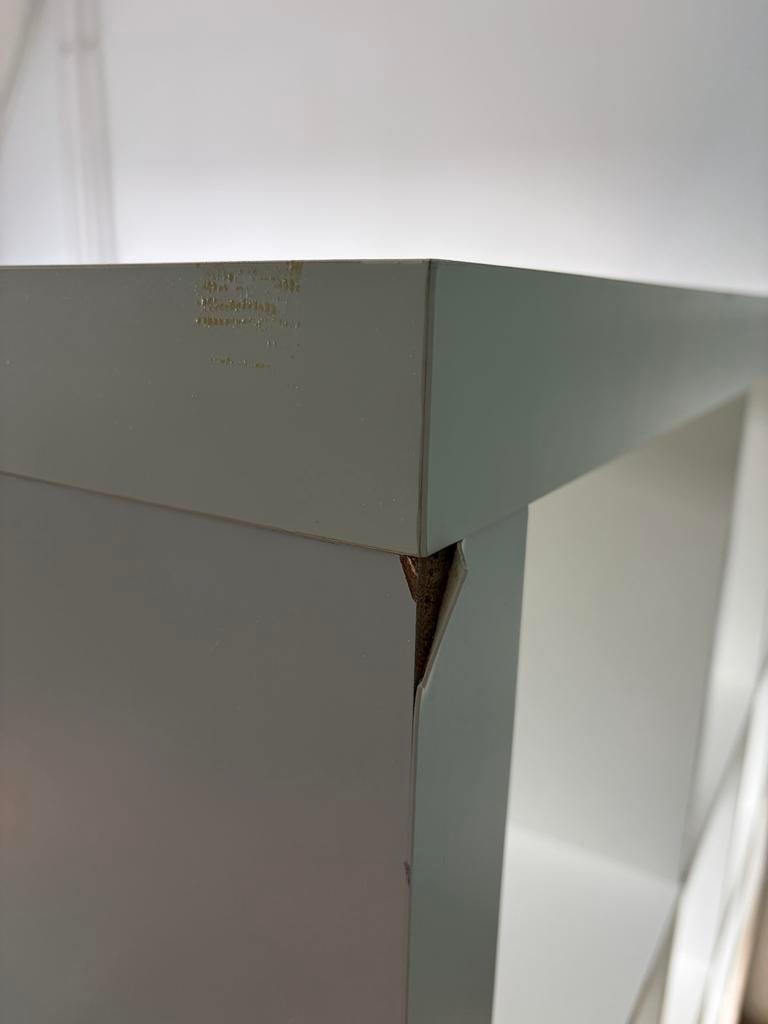 IKEA Kallax Kast 4x4 Vakken Wit, Ophalen, Met plank(en), Gebruikt, 100 tot 150 cm