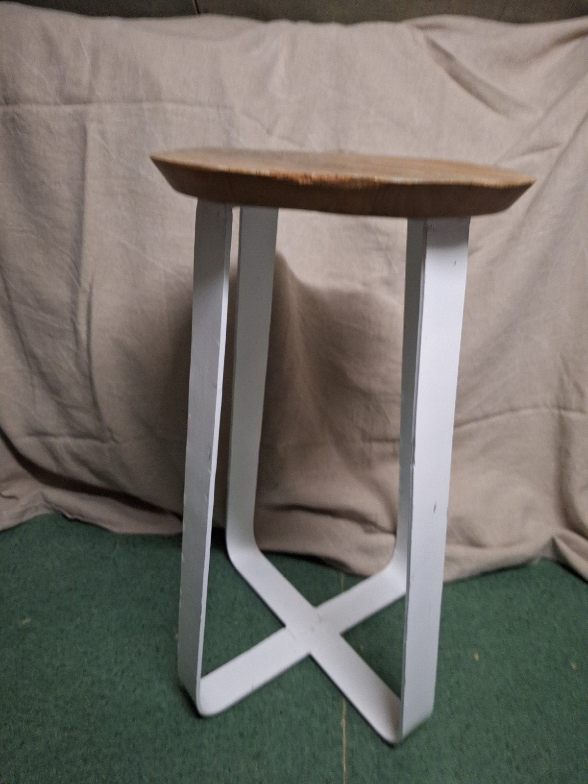 kruk wit met hout, Ophalen, Gebruikt, Hout