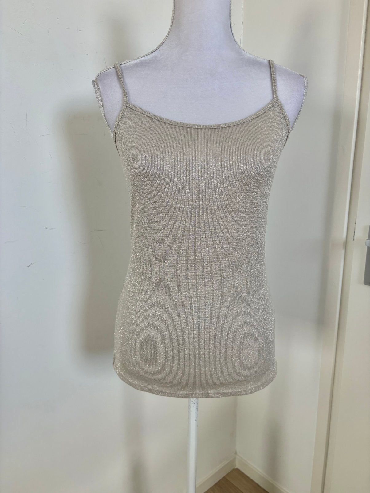 Nieuwe glittertop! Oroblu - maat XL, Beige, Maat 42/44 (L), Nieuw, Ophalen of Verzenden