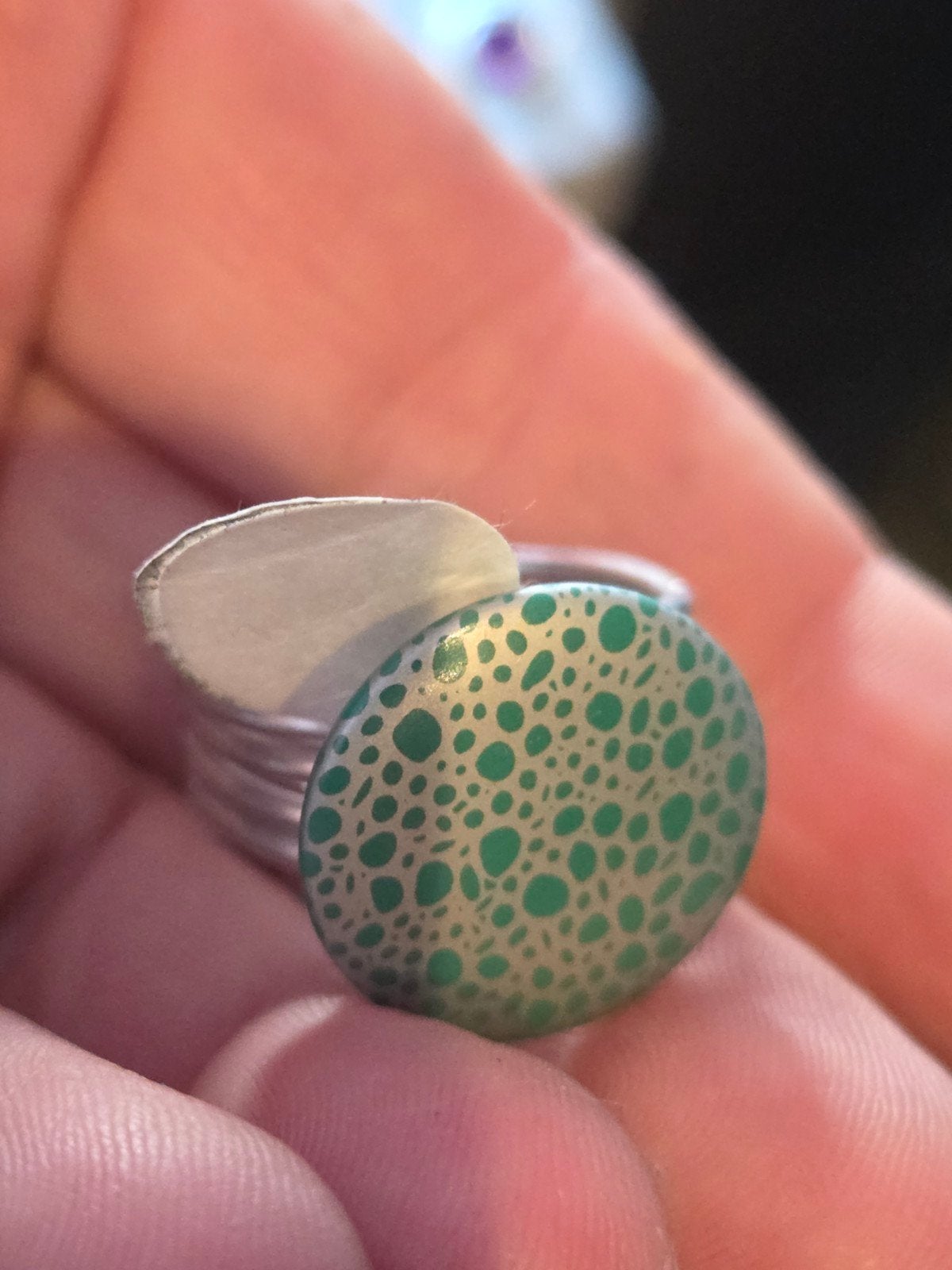 Handgemaakte ring maat 16 - Nieuw, Overige materialen, Nieuw, Ophalen of Verzenden, Kleiner dan 17