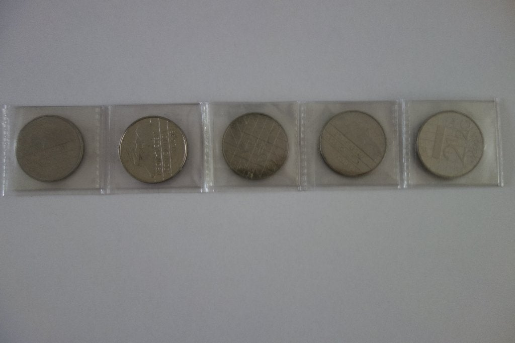5 rijksdaalders 2,5 gulden, Postzegels en Munten, Munten | Nederland, Ophalen of Verzenden, Koningin Juliana, 2½ gulden, Setje
