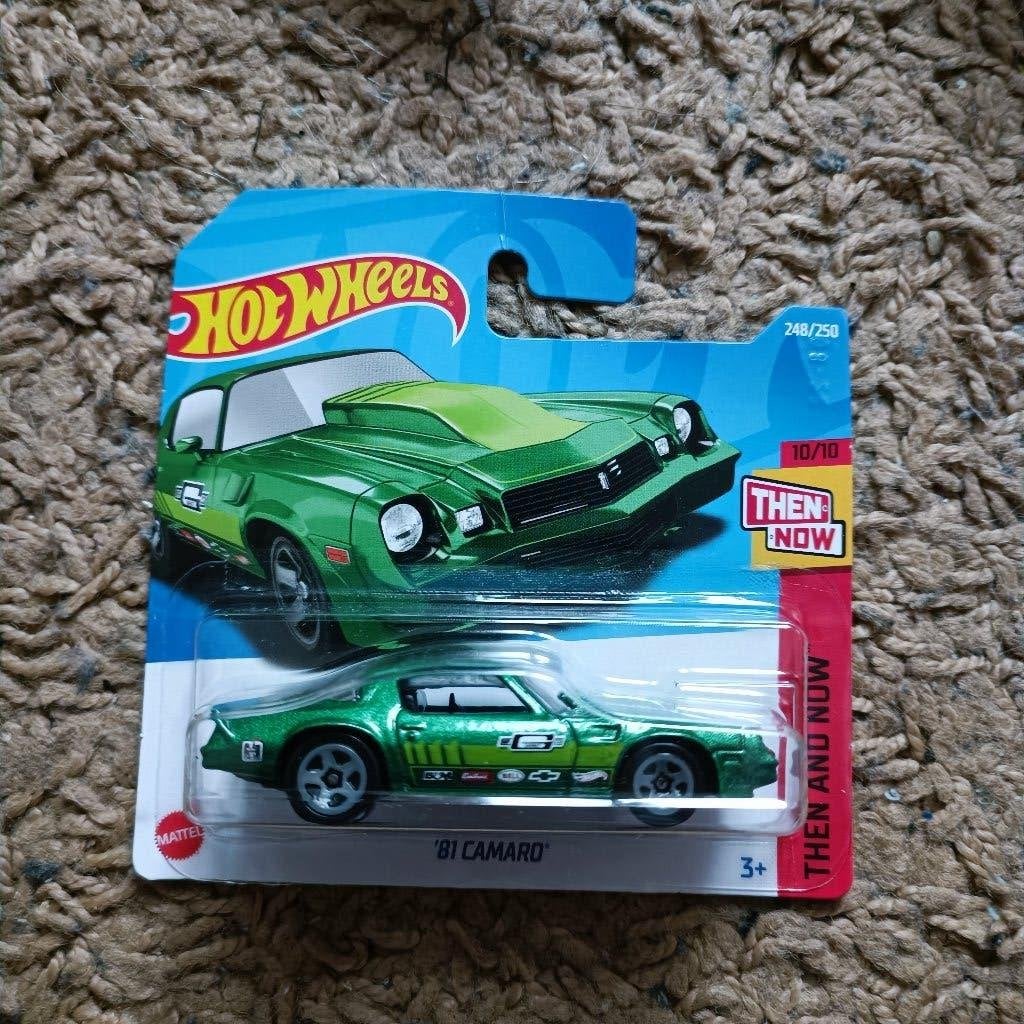 Hot Wheels '81 Chevy Camaro Then And Now groen, Ophalen of Verzenden, Nieuw, Auto