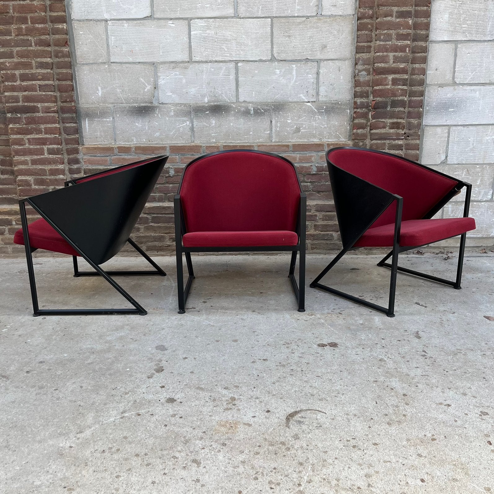 Vintage fauteuils ‘Mondi’/ Jouko Jarvsalo/ Inno Oy/ 1980’s, Ophalen, Gebruikt, Minder dan 75 cm, 50 tot 75 cm