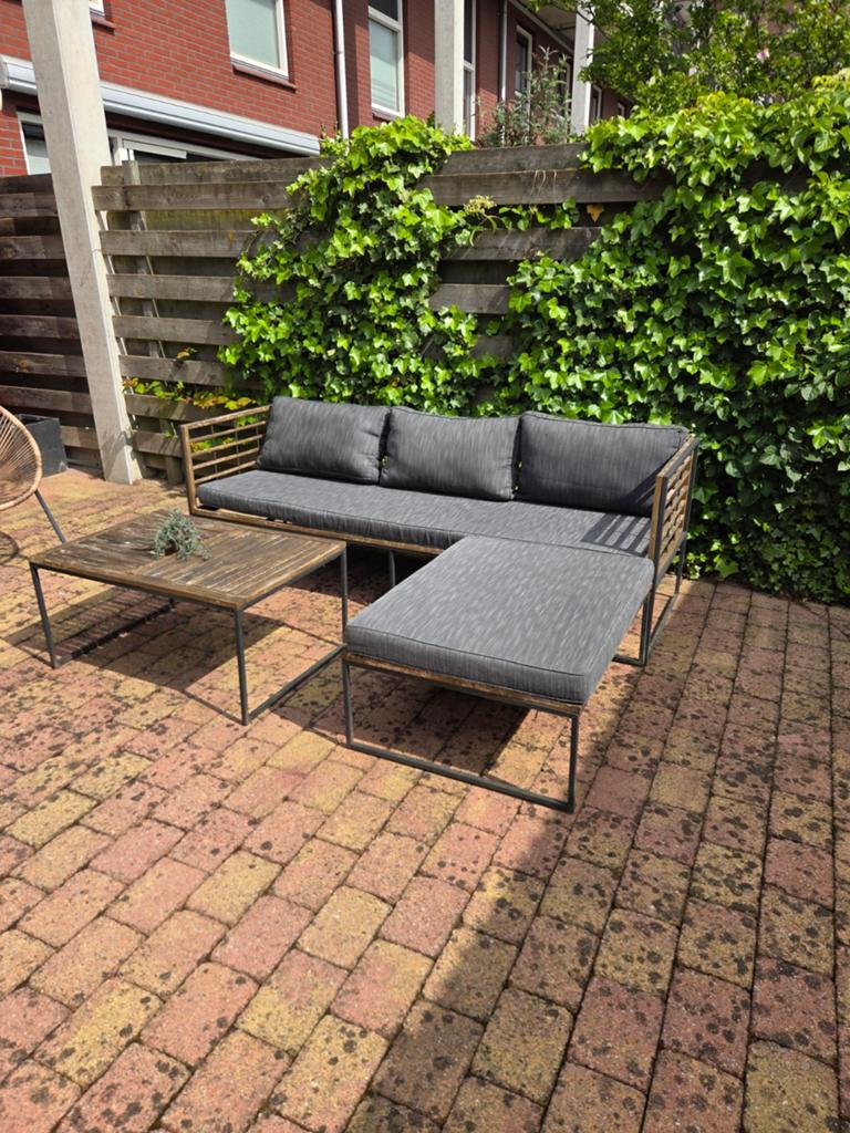 Loungeset incl kussens, Ophalen, Gebruikt