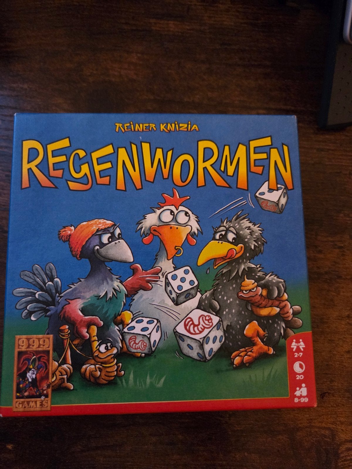 Regenwormen dobbelspel, Ophalen