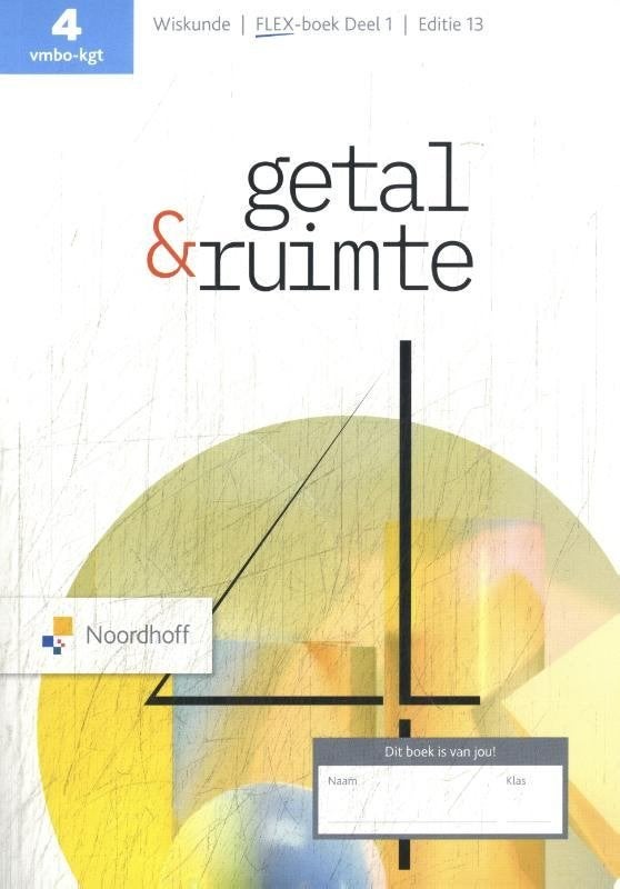 Getal & Ruimte 4 vmbo, Boeken, Ophalen of Verzenden, Beta, Zo goed als nieuw, MBO