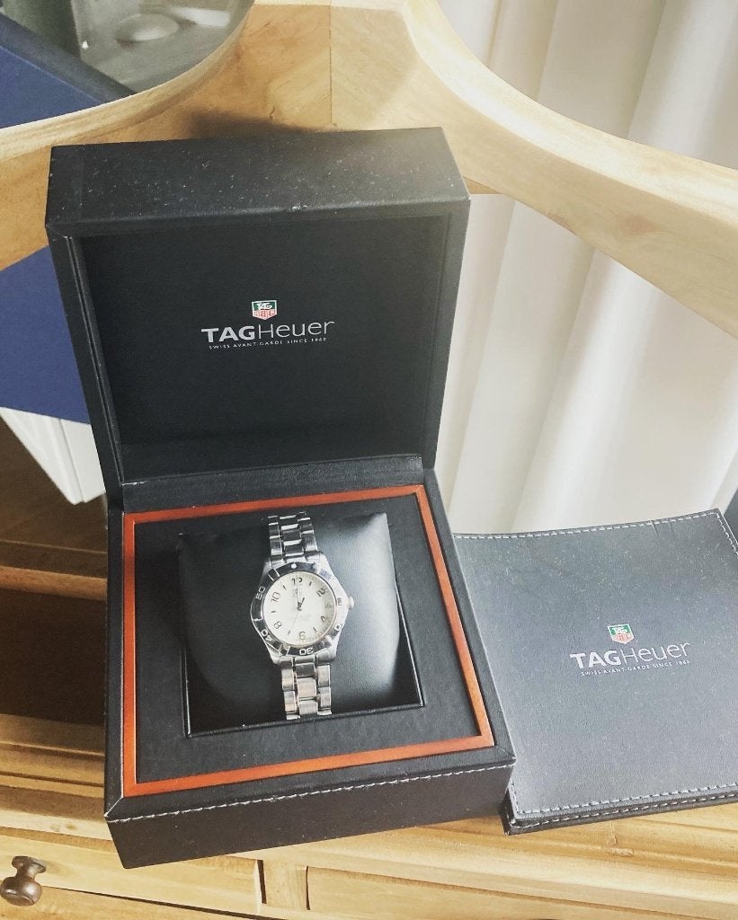 TAG Heuer Aquaracer Vrouw - perfecte staat, Sieraden, Tassen en Uiterlijk, Horloges | Dames, Staal, Polshorloge, Zo goed als nieuw