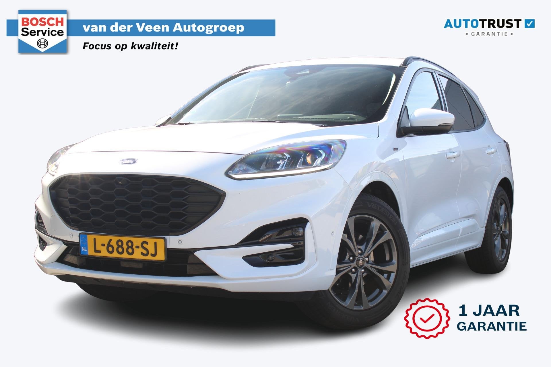 Ford Kuga 1.5 EcoBoost ST-Line X | Incl. 12 maanden Garantie, Auto's, Voorwielaandrijving, 150 pk, Wit, Bedrijf
