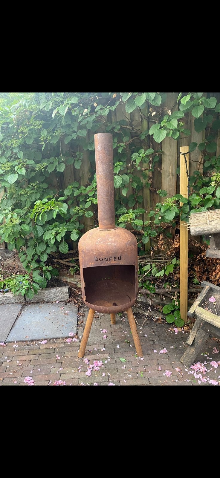 Mooie tuinhaard, Ophalen, Gebruikt