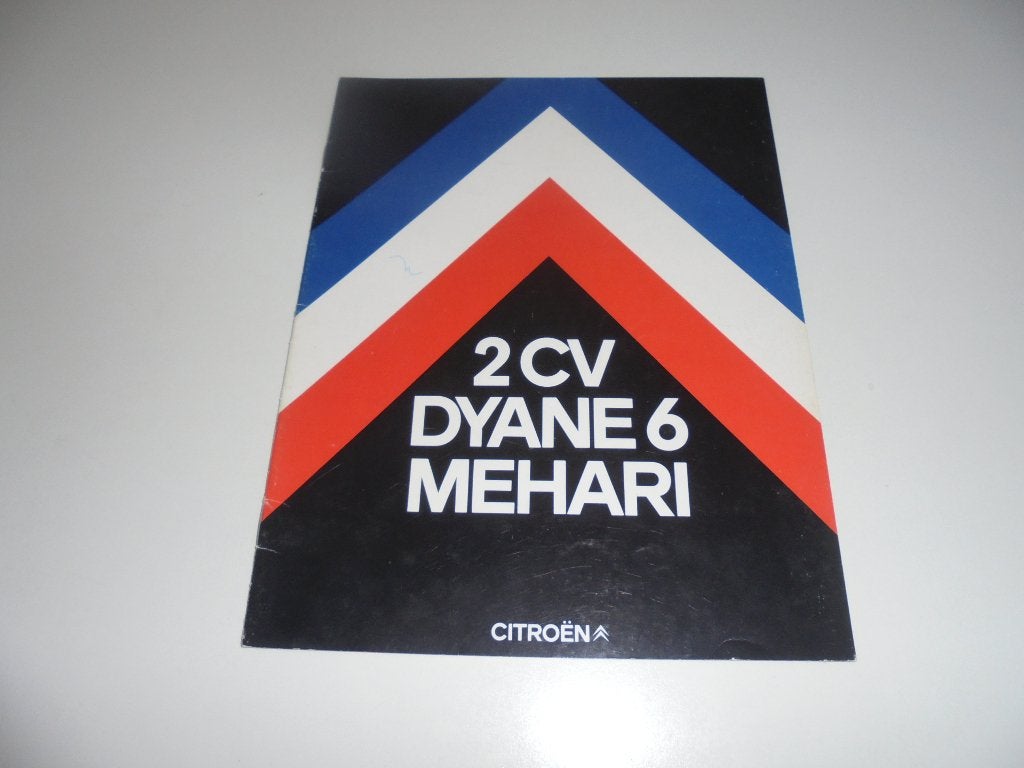 brochure Citroen 2CV/Dyane 6/Mehari  1979, Ophalen of Verzenden, Zo goed als nieuw, Citroën