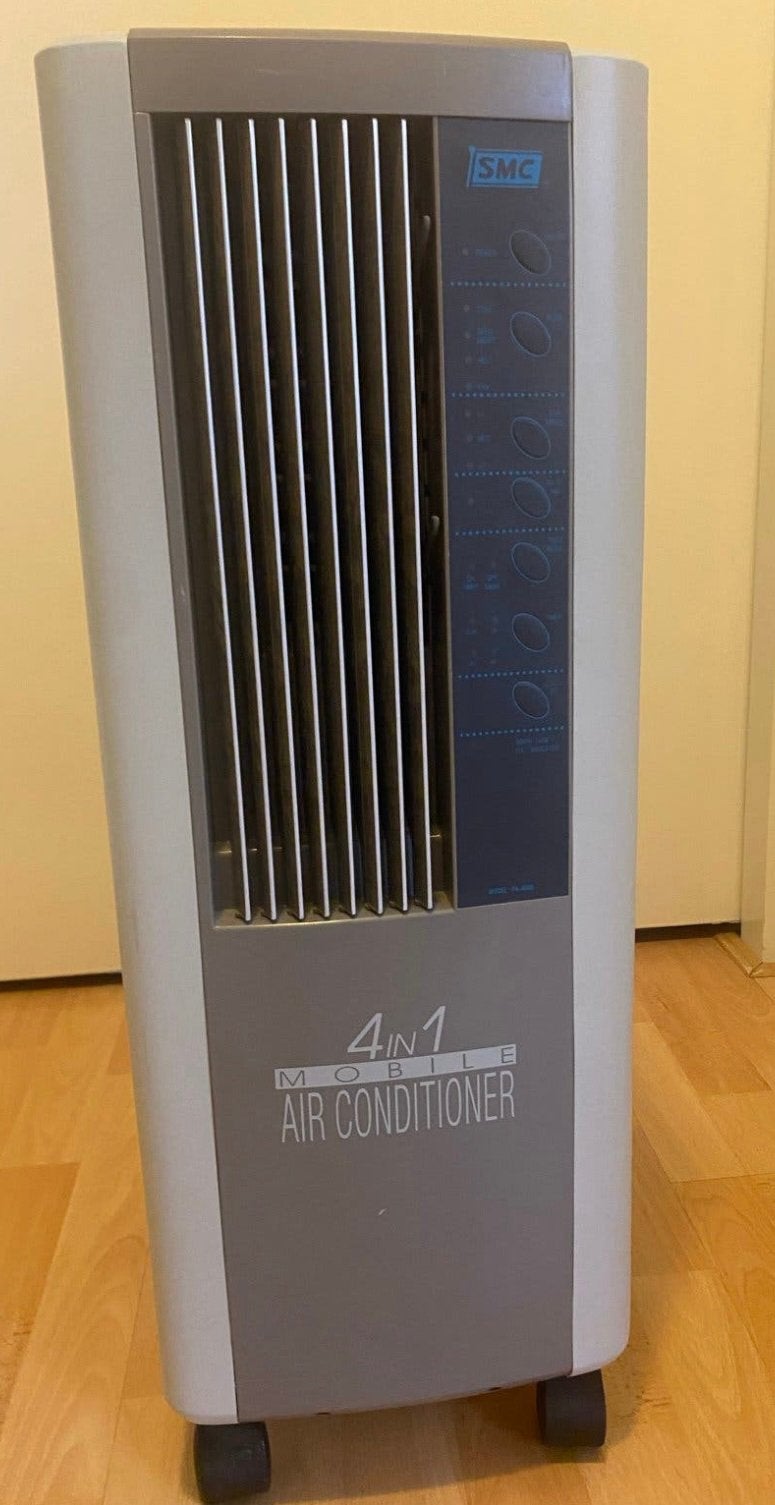 SMC PA-4000 mobiele airco – 4-in-1, Witgoed en Apparatuur, Ophalen, Minder dan 60 m³, 3 snelheden of meer, Zo goed als nieuw