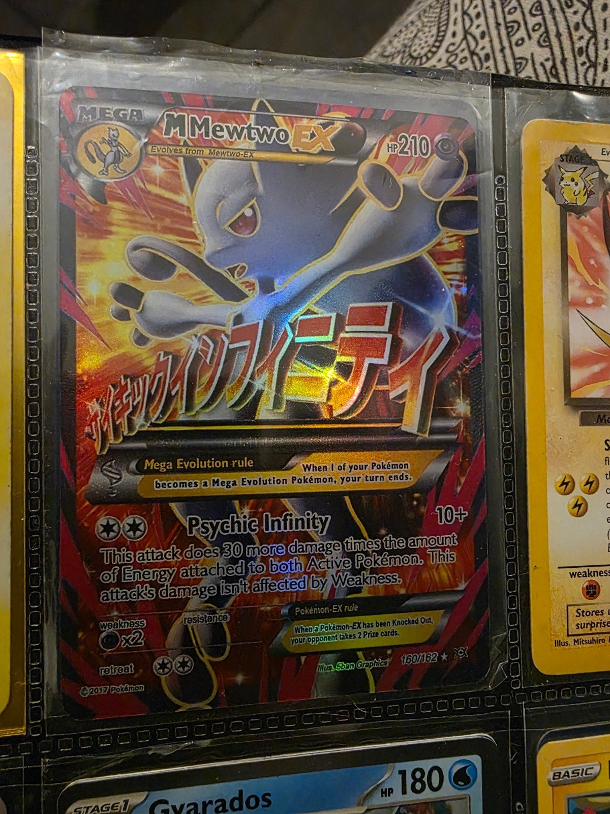 Pokémon Kaart: Mega Mewtwo EX (Foil, 160/162), Ophalen of Verzenden, Zo goed als nieuw, Losse kaart, Foil