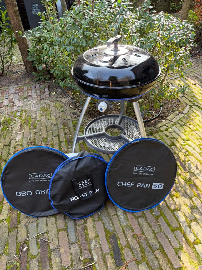 Cadac Carri Chef BBQ met veel accessoires zgan!, Ophalen, Zo goed als nieuw