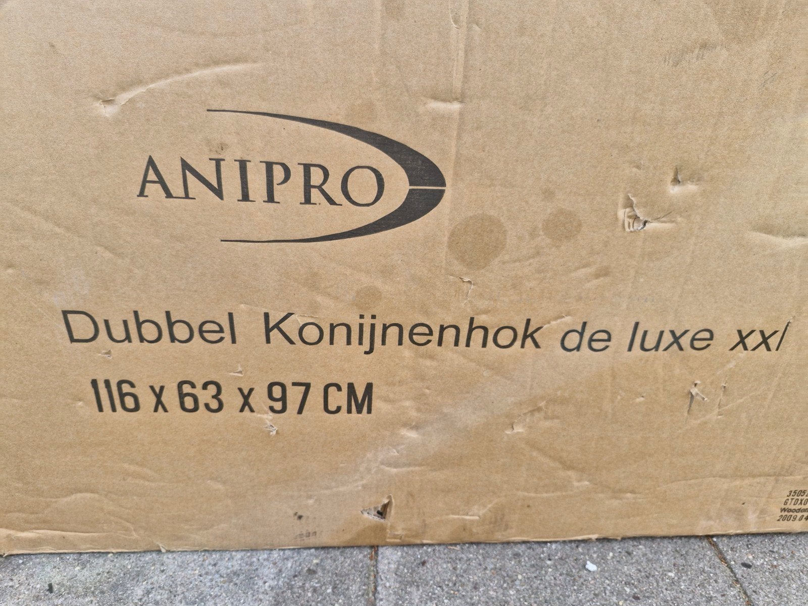 dubbele konijnenhok, Dieren en Toebehoren, Knaagdieren en Konijnen | Hokken en Kooien, Ophalen, 110 cm of meer, Nieuw, 90 cm of meer