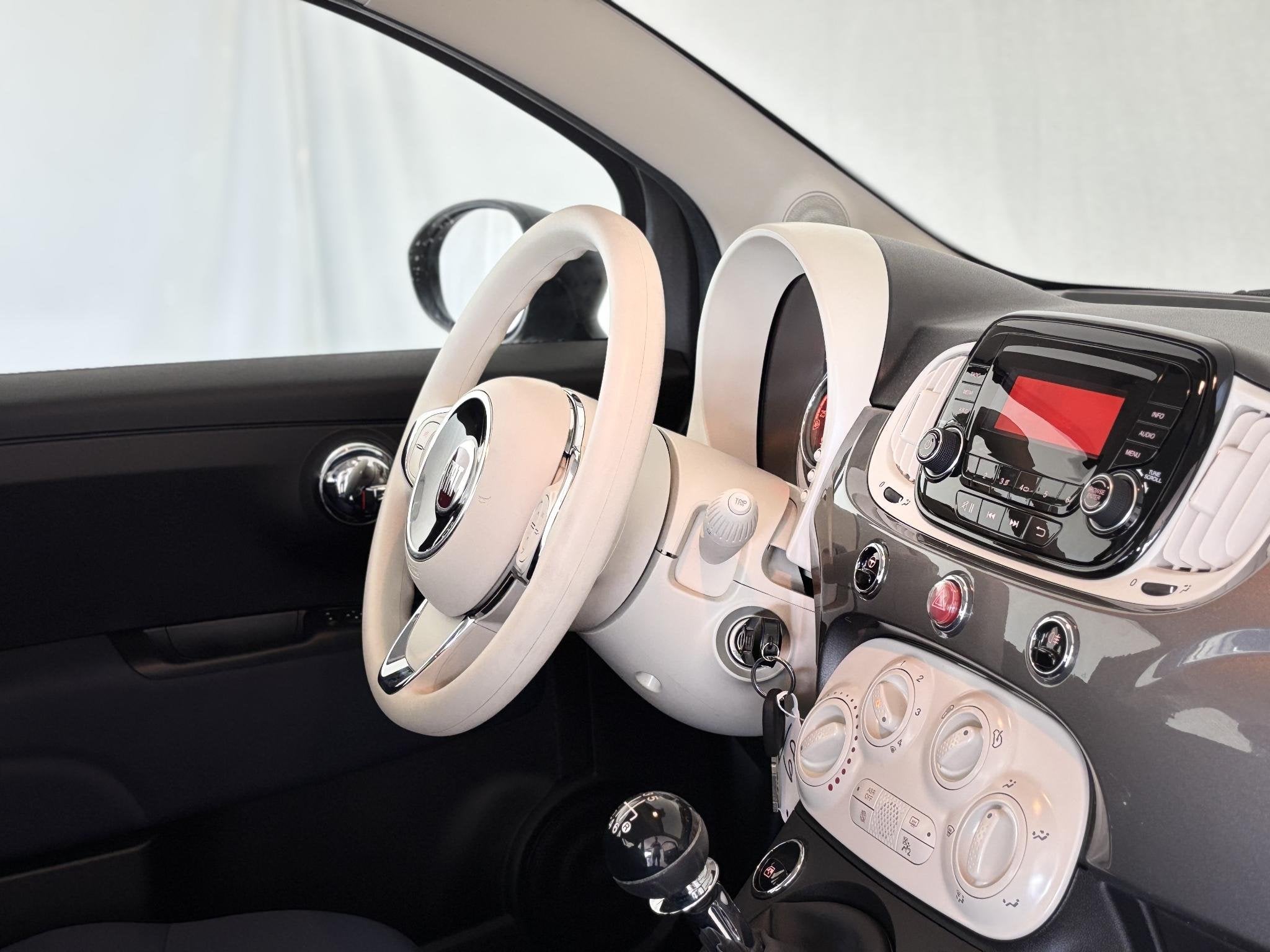 Fiat 500 1.0 Hybrid Cult | Airco | Dealeronderhouden | Elekt, Auto's, Fiat, Voorwielaandrijving, Stof, Gebruikt, Euro 6