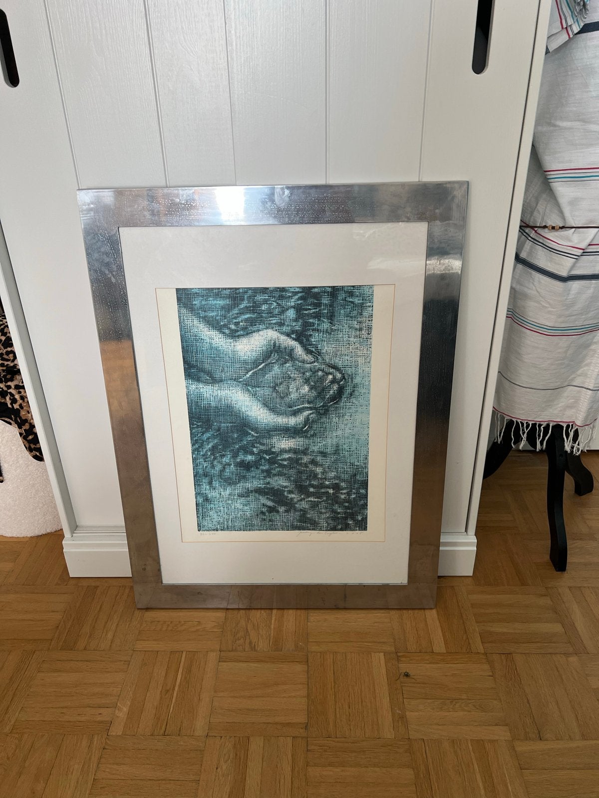 Collectors item: Gesigneerde zeefdruk Jacomijn Den Engelsen, 2000 tot heden, Dagelijks leven, 50 cm, Ophalen of Verzenden