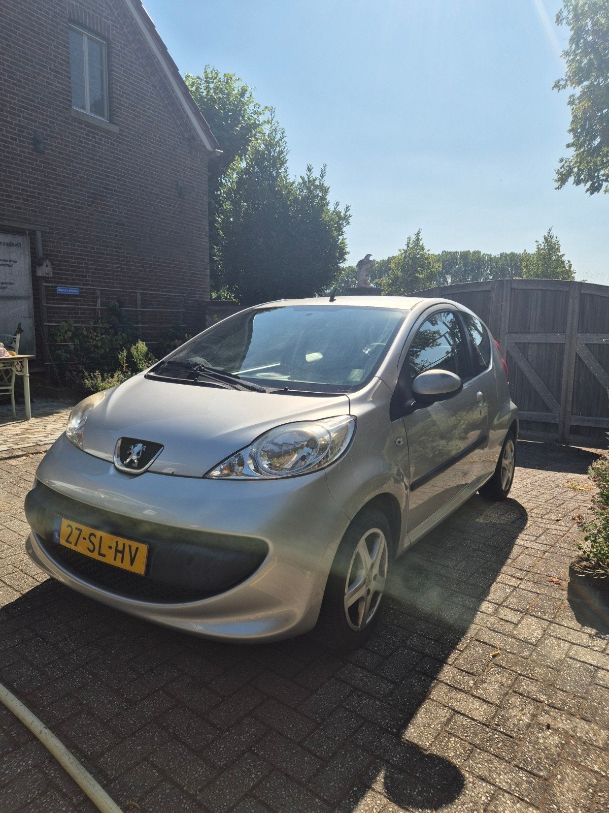 peugot 107, Auto's, Grijs, Zilver of Grijs, Te koop, Benzine