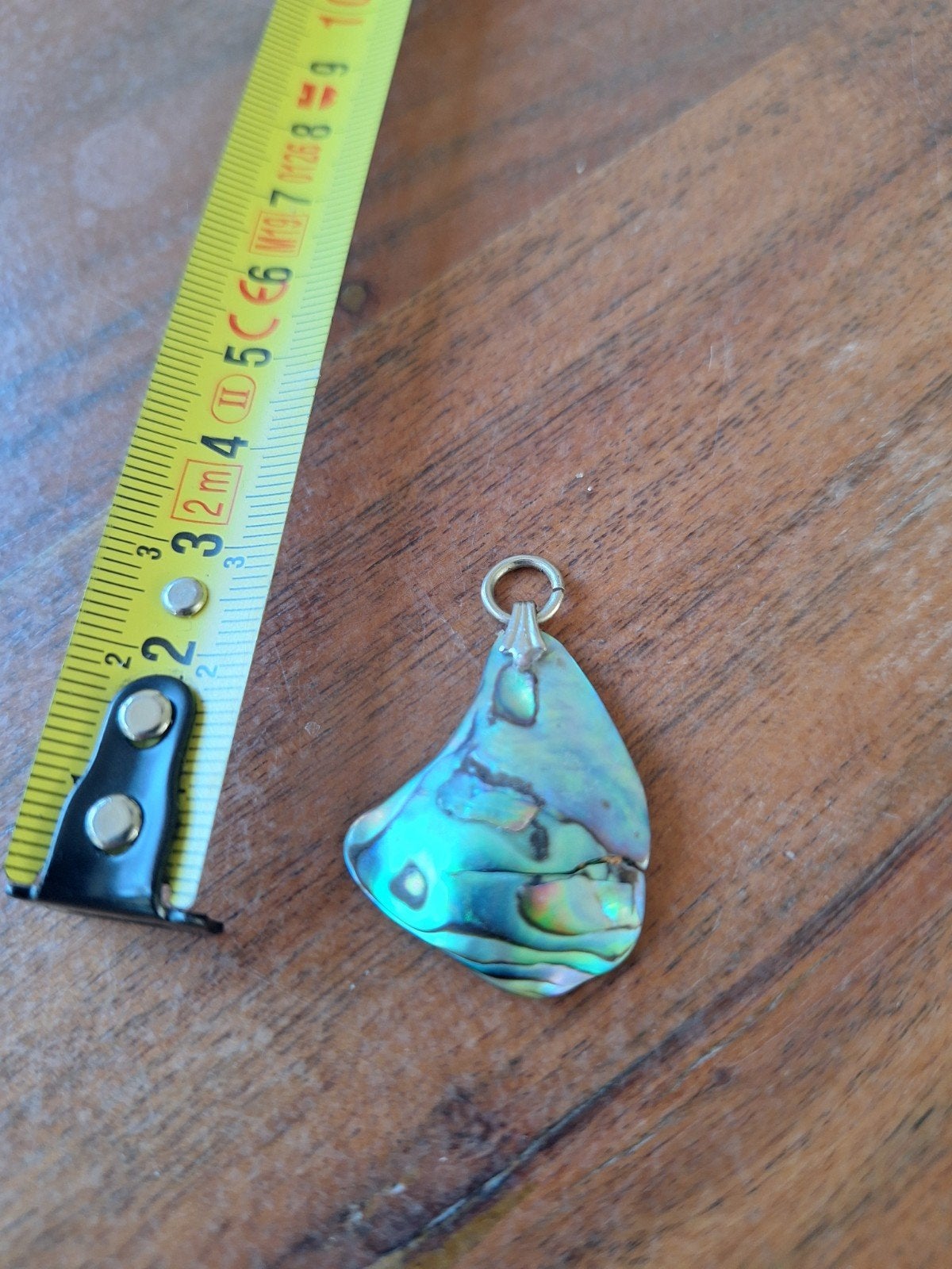Hanger van echte abalone schelp, Ophalen of Verzenden, Nieuw, Steen of Mineraal