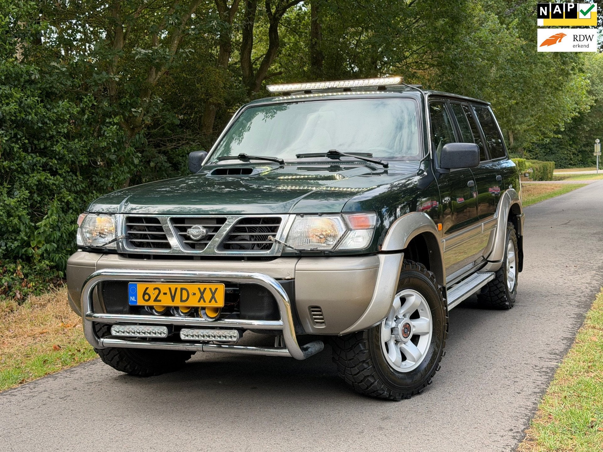Nissan Patrol GR 2.8 TDi basis HR | Clima + 4X4 + Marge Nu, Auto's, Euro 2, Stof, Zwart, 129 pk