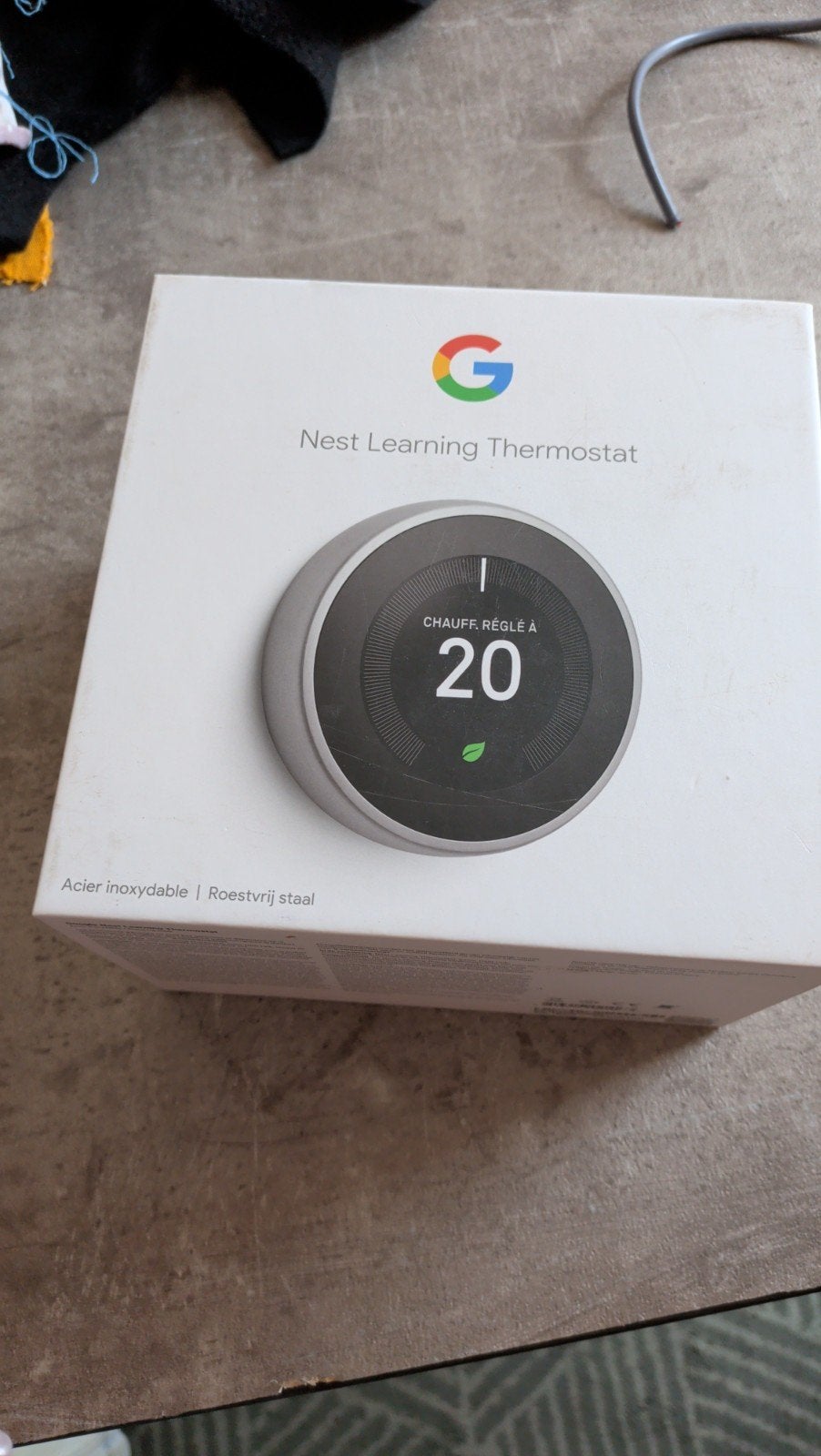 Google Nest Learning Thermostat (3e generatie), Doe-het-zelf en Verbouw, Ophalen of Verzenden, Slimme thermostaat, Zo goed als nieuw