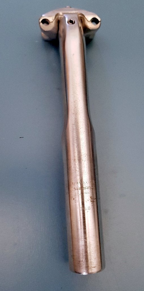 Shimano 600 aero zadelpen, 26,8 mm, vintage, Fietsen en Brommers, Gravelbike, Gebruikt, Ophalen of Verzenden, Shimano 600