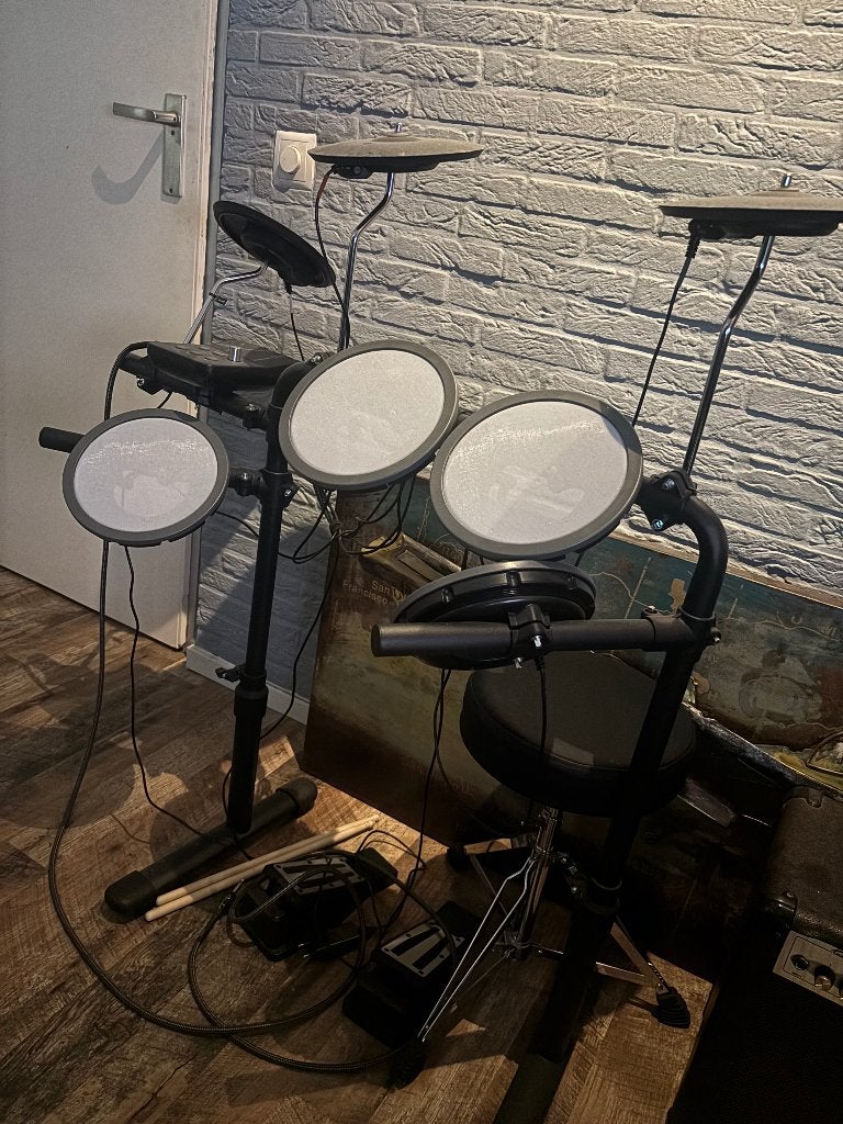 VISIONDRUM Elektronisch Drumstel met Kruk en Hoofdtelefoon, Muziek en Instrumenten, Ophalen, Zo goed als nieuw, Overige merken