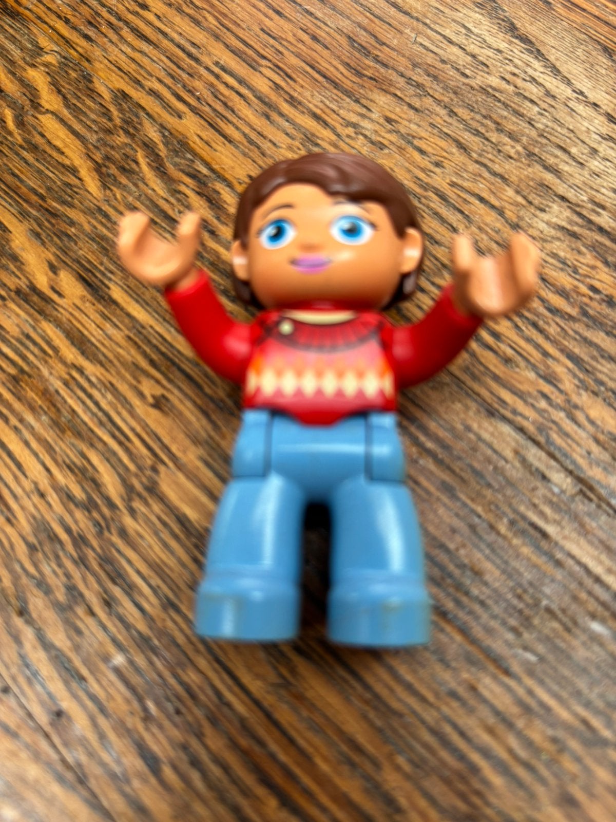 Duplo lego vintage retro poppetje vrouw meisje dame 710H7, Ophalen of Verzenden, Gebruikt, Duplo