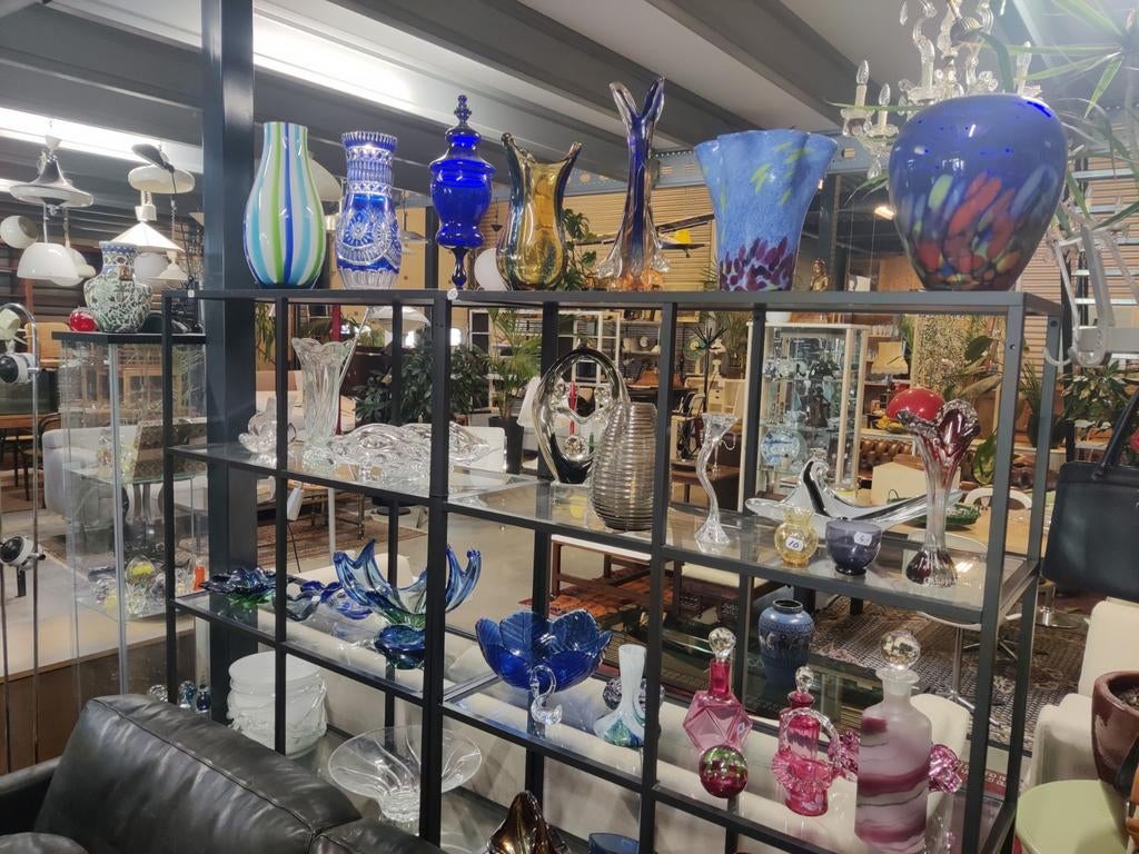 Diverse glazen vazen en decoratie - Unieke collectie, Ophalen