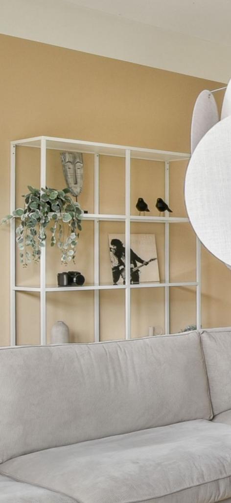 VITTSJÖ witte vitrine kast, Huis en Inrichting, Kasten | Stellingkasten, Ophalen, Zo goed als nieuw