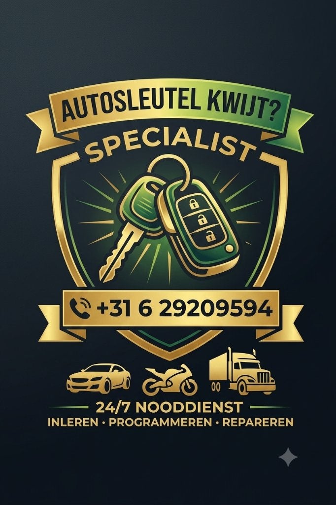 Autosleutel Specialist, Auto diversen, Ophalen, Nieuw
