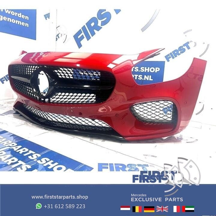 W190 AMG GT VOORBUMPER COMPLEET Mercedes GT GTC GTS AMG ORIG, Gebruikt, -, Voor, Ophalen of Verzenden