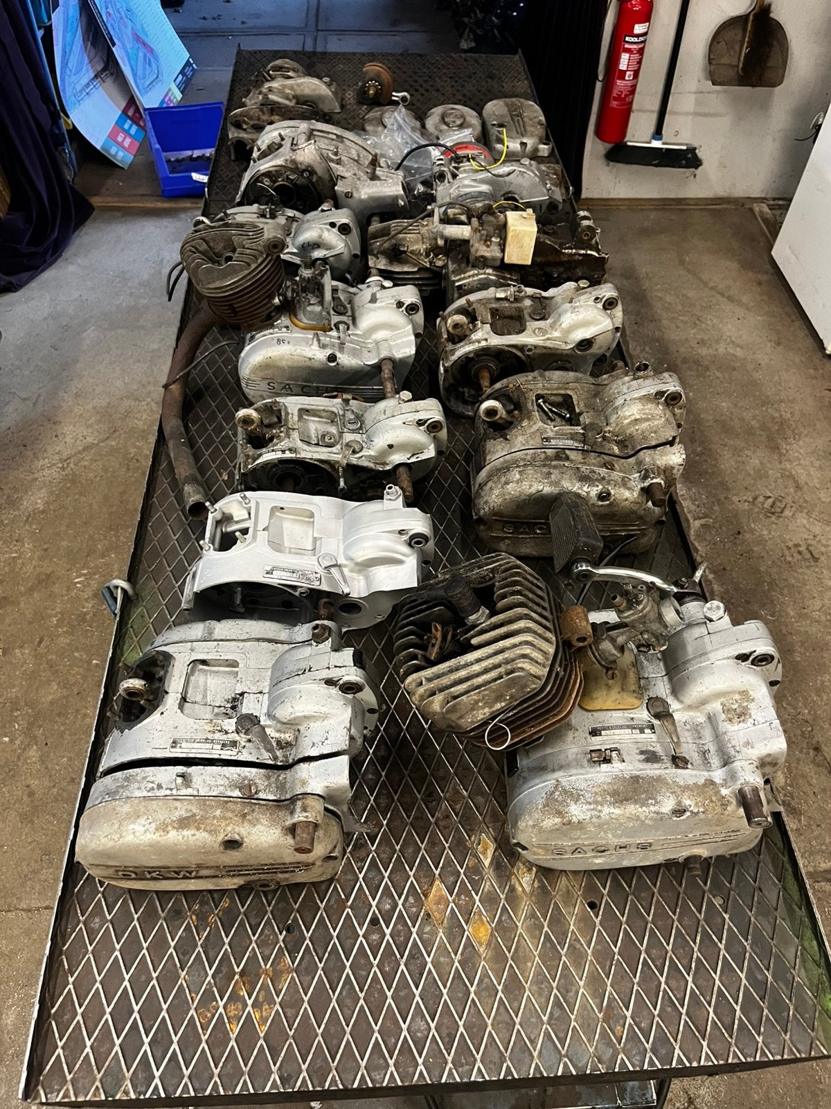 Partij sachs motorblokken 1,2 en 4v, Gebruikt, -, Blok, -