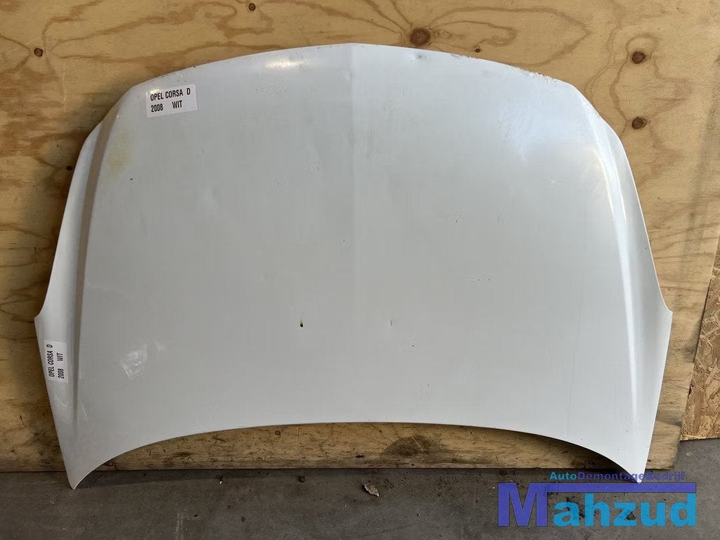 OPEL CORSA D wit motorkap 2006-2014, Gebruikt, Opel Automobile GmbH, Ophalen of Verzenden, Kontakt@opel-infoservice.de