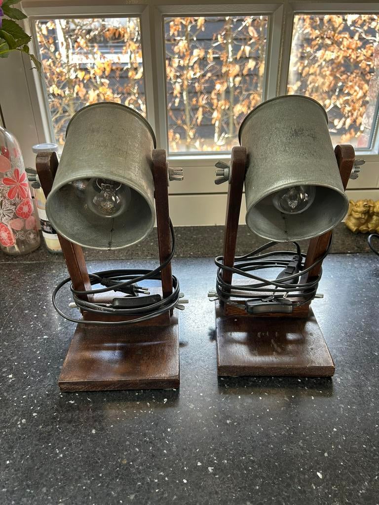 Lampen, Ophalen of Verzenden, Zo goed als nieuw, Hout, Houtkachel