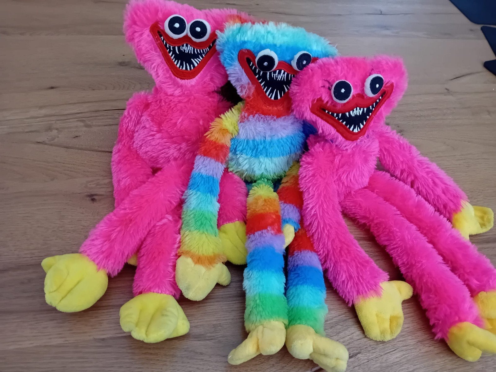 Huggy Wuggy Knuffel Roze of Regenboog - Poppy Playtime, Overige merken, Overige karakters, Overige typen, Ophalen of Verzenden