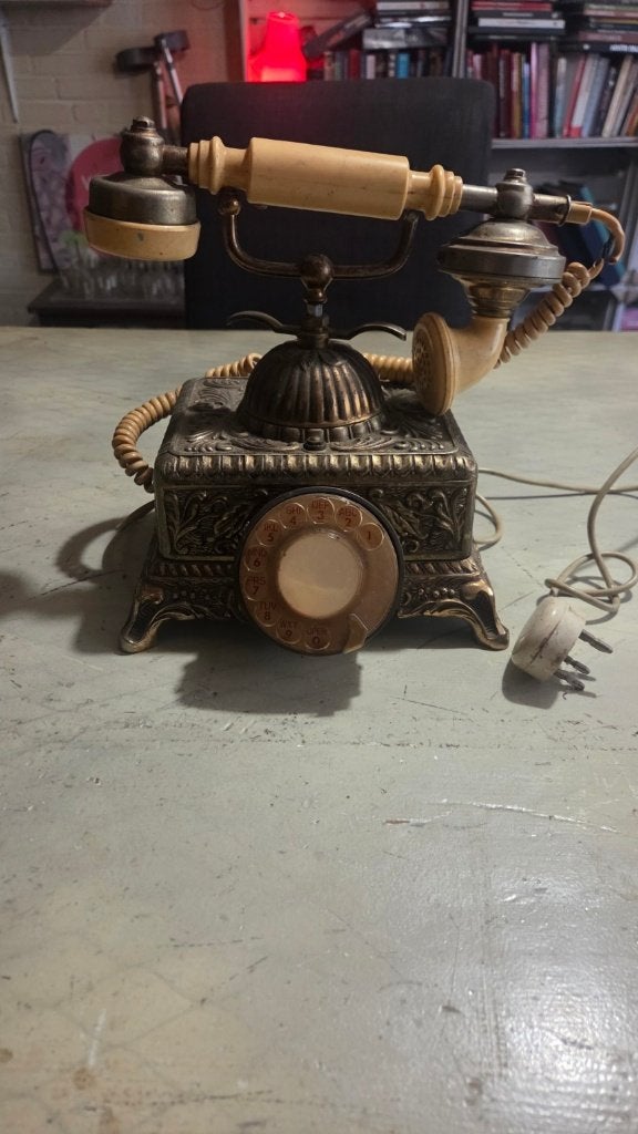 Vintage siertelefoon – draaischijf – beschadigd/ongetest, Ophalen, Overige typen